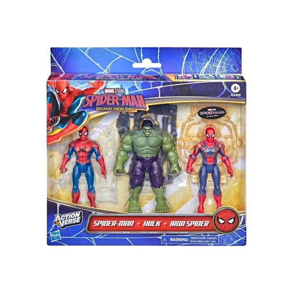 Spiderman ActionVerse Multipack Figurer 3-pack multifärg