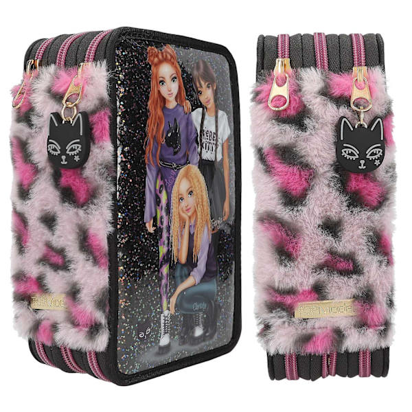 TOPModel Trippelpennfodral Rebel Kitty multifärg
