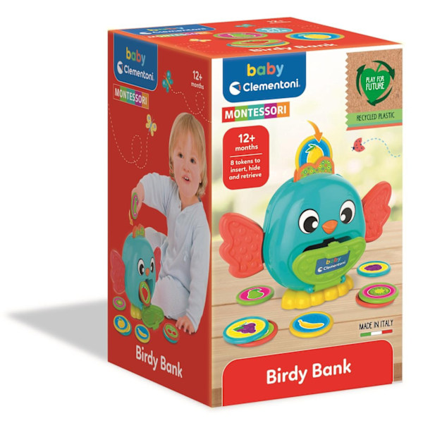 Baby Montessori Sparbössa med mynt MultiColor