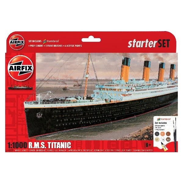 Airfix Startset RMS Titanic 1:1000 Modellbyggsats multifärg