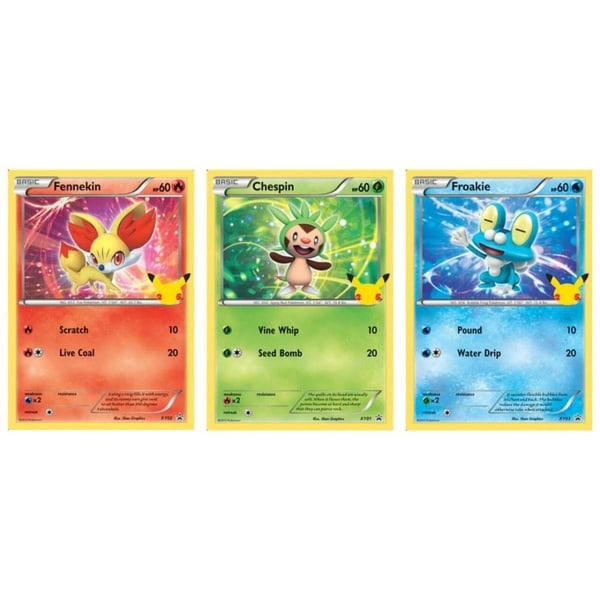Pokemon Oversize Card 3-pack Kalos First Partners multifärg