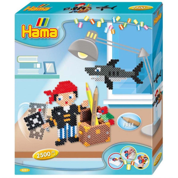 Hama Midi Gift Box Pirate Play 2500 st multifärg