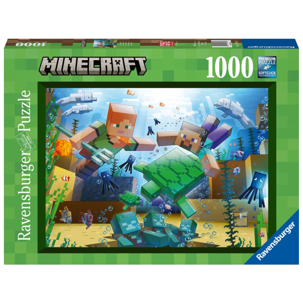 Ravensburger Minecraft Mosaik Pussel 1000 bitar multifärg