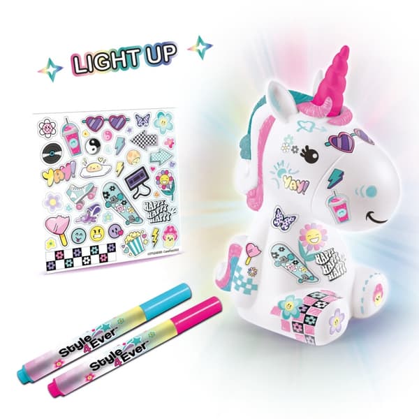 Style 4 Ever Kawaii Light-Up Unicorn DIY multifärg
