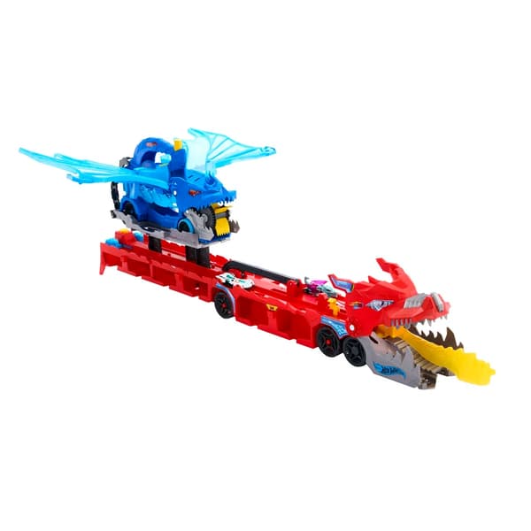 Hot Wheels City Ultimate Dual Dragon Transporter multifärg