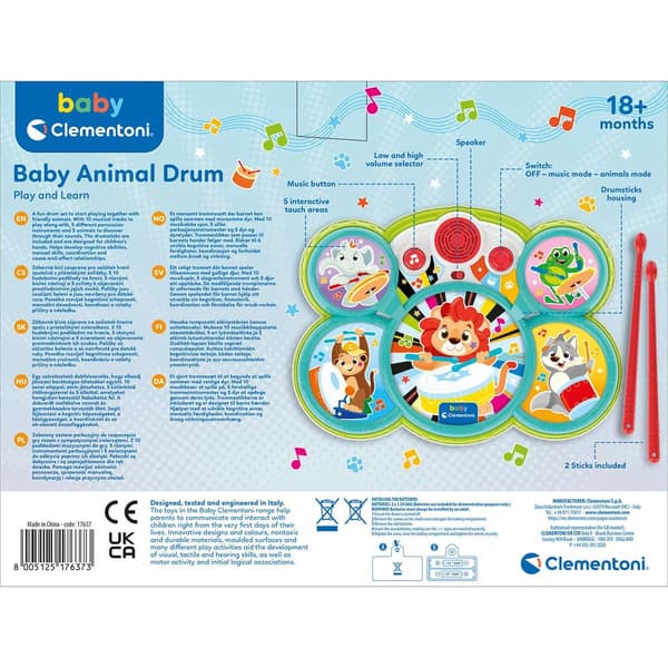Clementoni Baby Animal Trumset multifärg