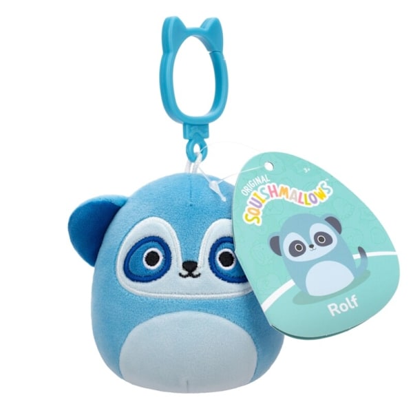 Squishmallows 9cm Clip On Rolf Meerkat multifärg