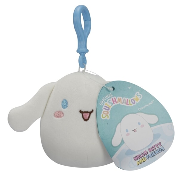 Squishmallows 9cm Clip on Hello Kitty and Friends Cinnamoroll multifärg