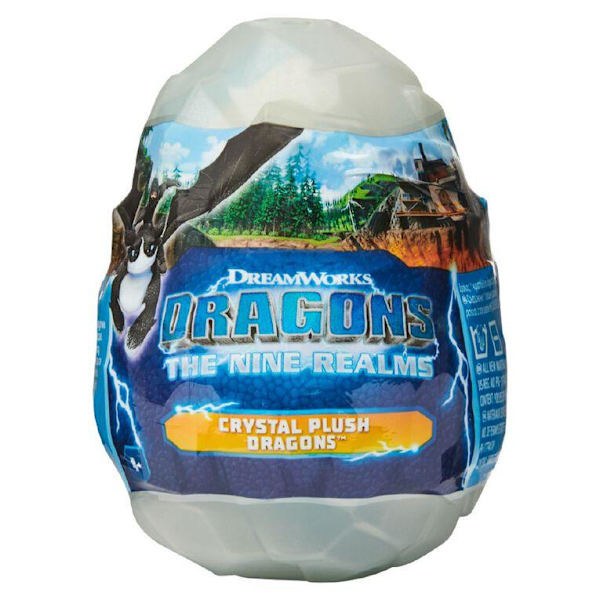 Dragons Crystal Plush Mjukdjur i ägg Vit Vit