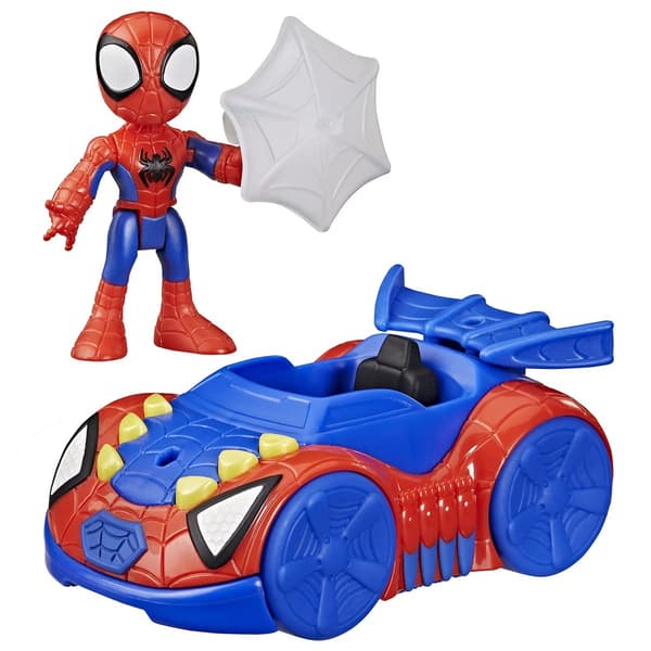 Spidey Amazing Friends Fordon med figur Spidey Web Crawler multifärg