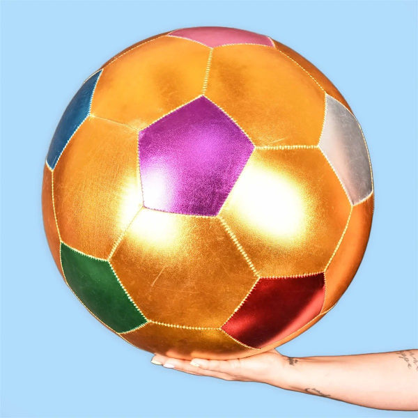 Stor mjuk Boll Metallic 45-50cm multifärg
