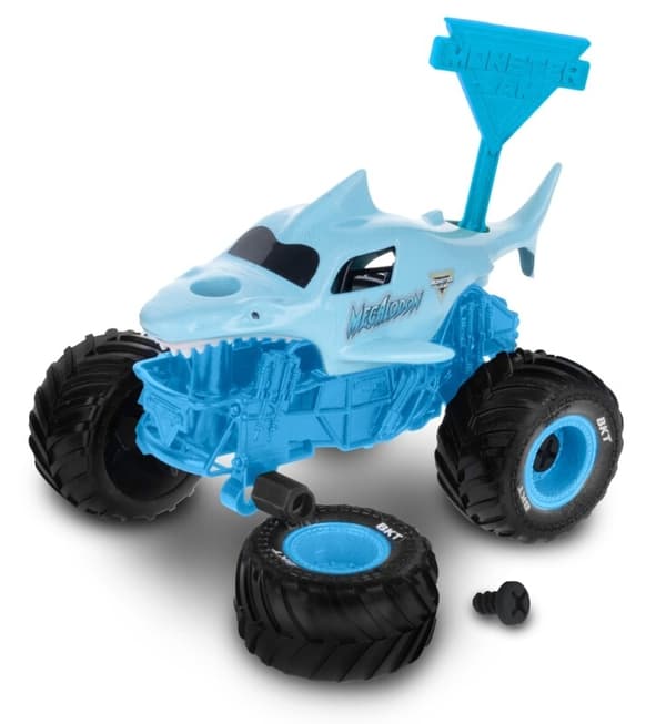 Monster Jam Mechanix 2-pack Megalodon/Grave Digger 1:32 multifärg