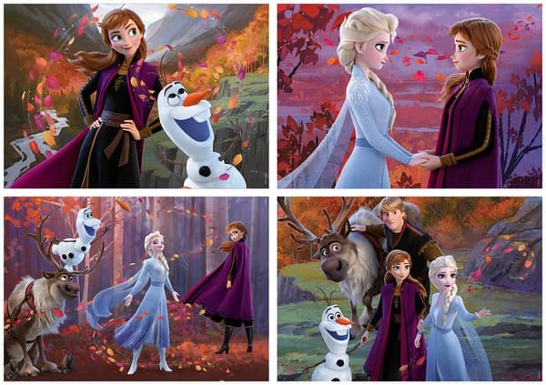 Educa Frozen 2 4-pack Pussel 50-80-100-150 bitar multifärg