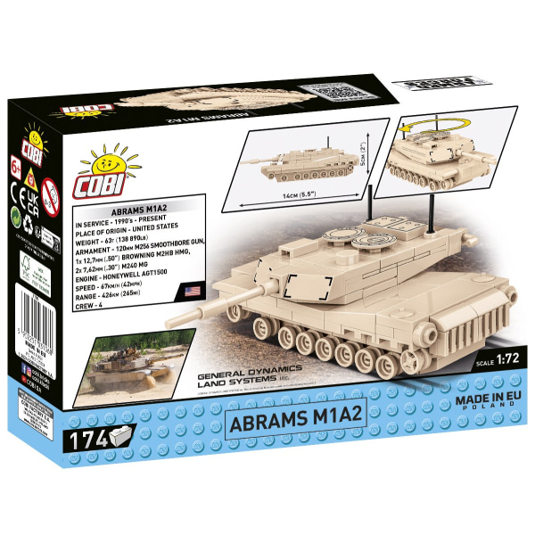 Cobi Abrams M1A2 1:72 3106 multifärg