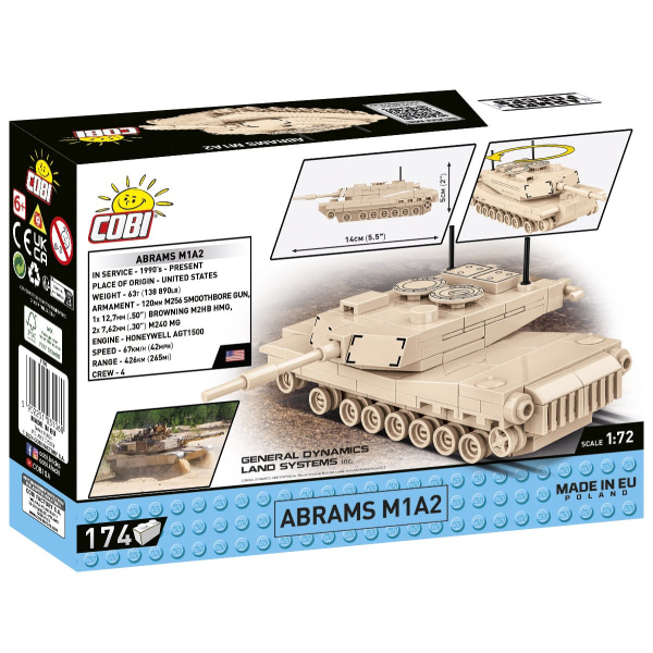 Cobi Abrams M1A2 1:72 3106 multifärg