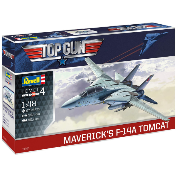 Revell Top Gun Mavericks F-14A Tomcat 1:48 Modellbyggsats multifärg