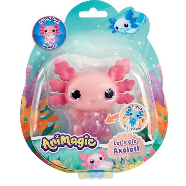 Animagic Lets Glo Axolotl Rosa multifärg