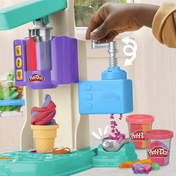 Play-Doh Rainbow Swirl Glassmaskin Lekset multifärg