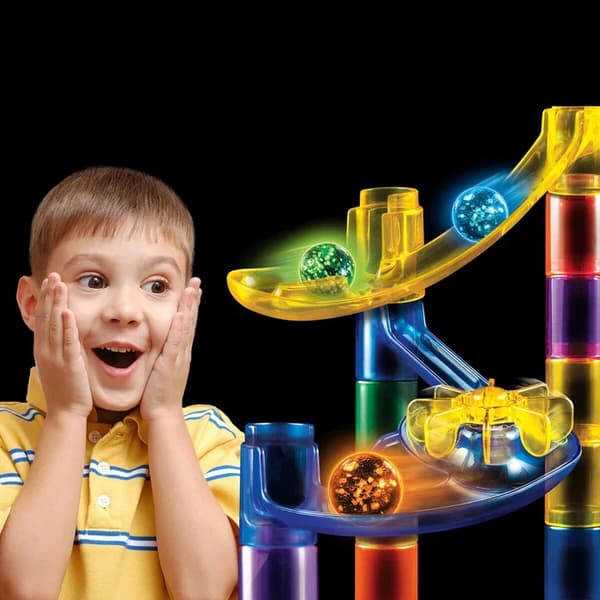National Geographic Glow-In-The-Dark Marble Run multifärg