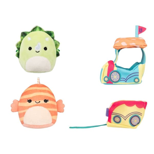 Squishmallows Micromallows 2-pack med tillbehör Tristan & Lucienne multifärg