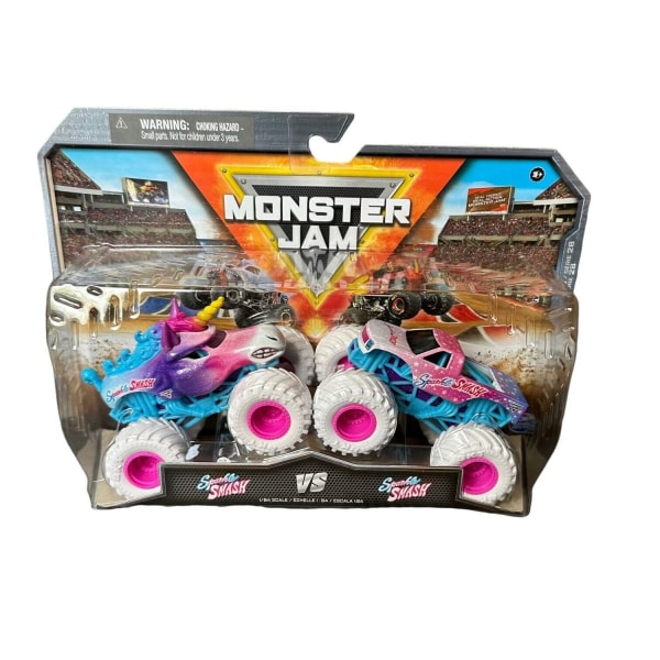 Monster Jam 1:64 2-pack Sparkle Smash Vs Sparkle Smash multifärg