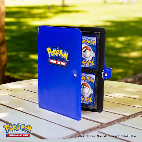 Pokemon Premium Snap Binder 4-Pocket Blå multifärg