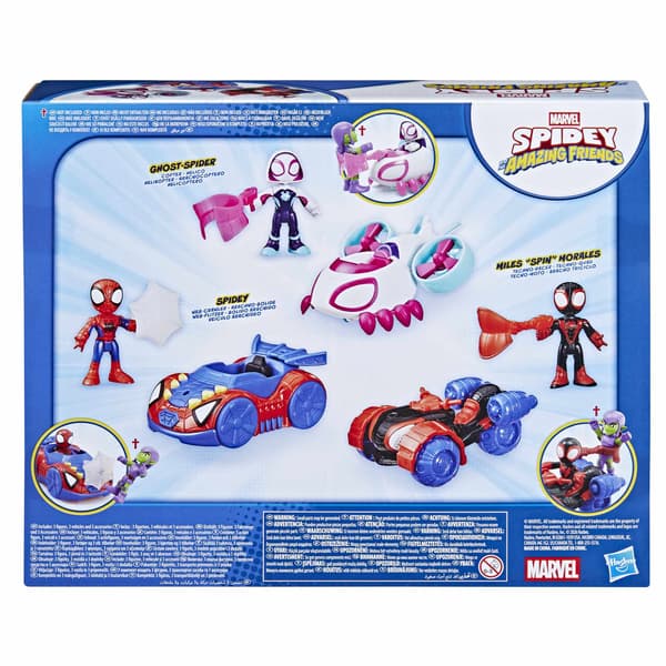 Spider Amazing Friends Fordon 3-pack multifärg