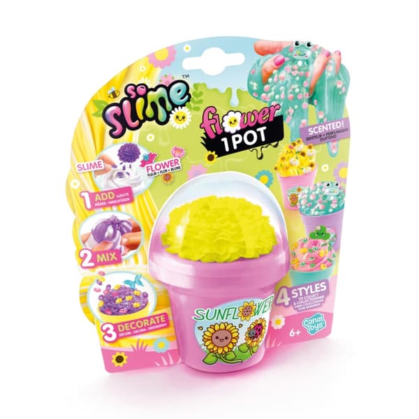 So Slime Flower Pot Sunflower multifärg