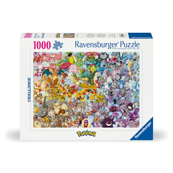 Pokemon Challenge Pussel 1000 bitar multifärg