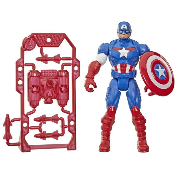 Marvel Avengers ActionVerse Figur 10cm Captain America multifärg