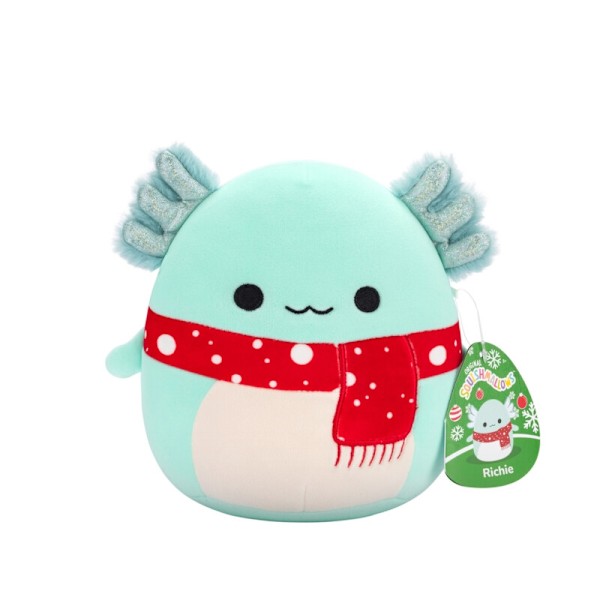 Squishmallows 19 cm Christmas Richie Axolotl multifärg