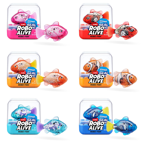 Zuru Robo Alive Robo Fish Ljusorange Ljusorange