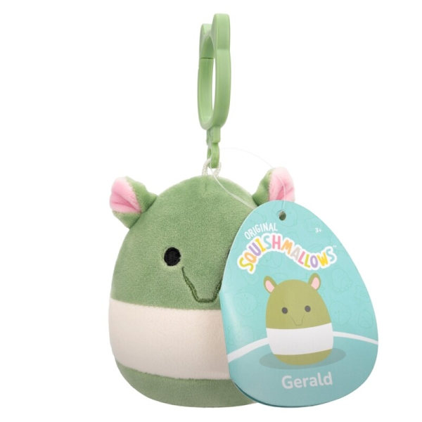 Squishmallows 9cm Clip On Gerald Tapir multifärg