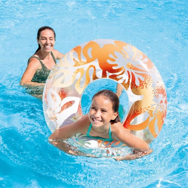 INTEX Badring Clear 91cm Orange multifärg