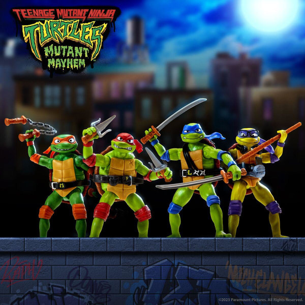 Turtles Mutant Mayhem Figur Leonardo multifärg