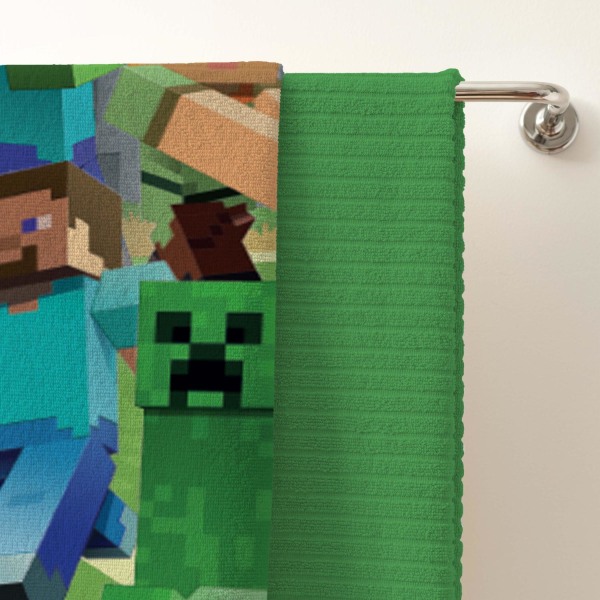 Minecraft Handduk 70x120cm multifärg