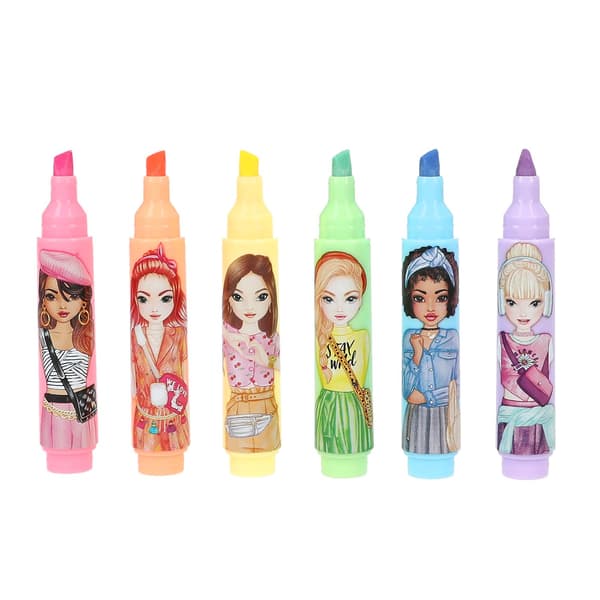 TOPModel Suddbara Mini Highlighterpennor 6-pack