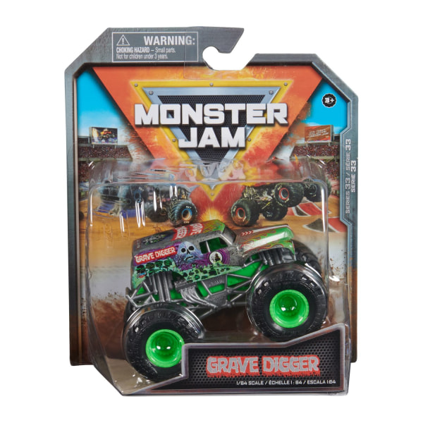 Monster Jam 1:64 Series 33 Grave Digger Steel multifärg