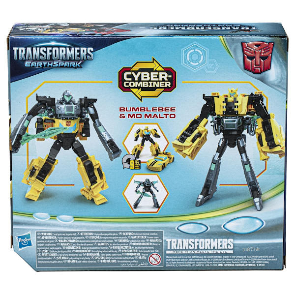 Transformers Earthspark Cyber Combiner Bumblebee/Mo Malto multifärg