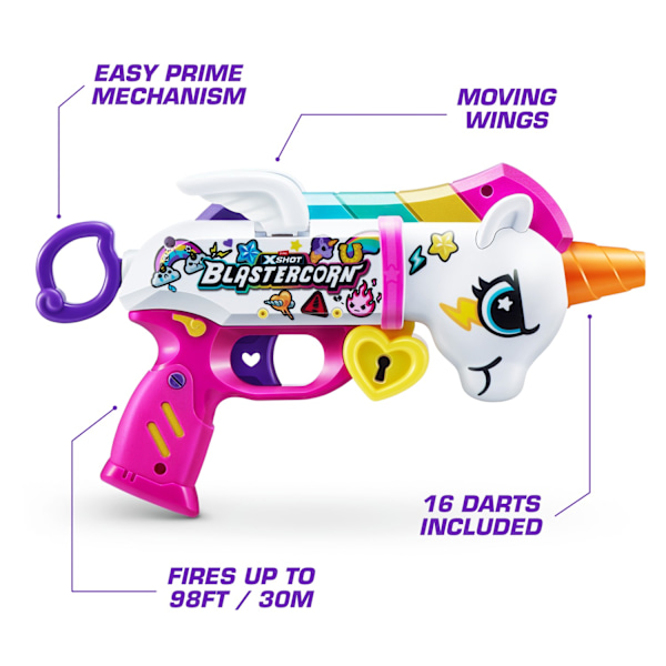 X-Shot Blastercorn Unicorn Blaster multifärg