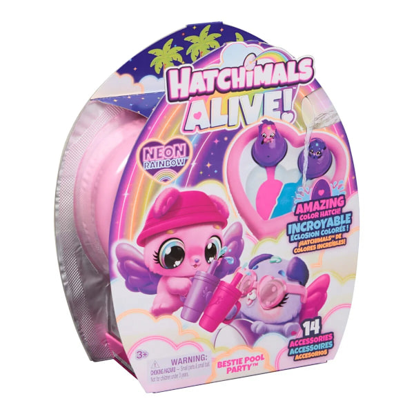 Hatchimals Alive Bestie Pool Party multifärg