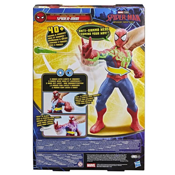 Spiderman Power Charge figur 35cm multifärg