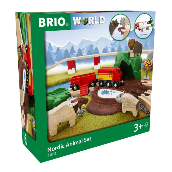 Brio World Nordiska djur set 33988 multifärg