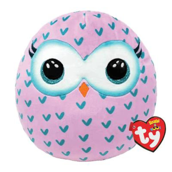 TY Squishy Beanies Winks Uggla 25cm multifärg