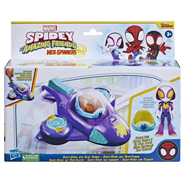 Spidey Amazing Friends Web-Spinners Ghost-Spider with Glide Spinner multifärg