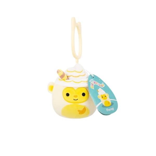 Squishmallows 9cm Clip On Pierogi multifärg
