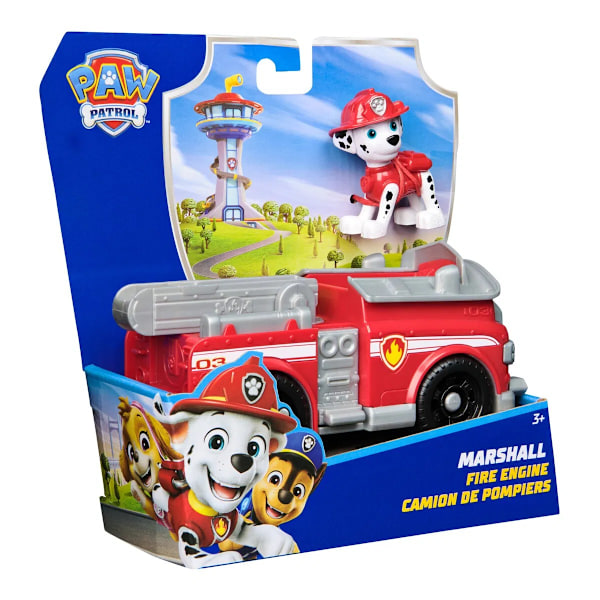 Paw Patrol Fordon med figur 2.0 Marshall multifärg