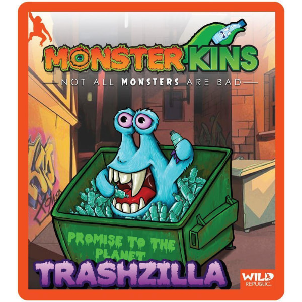 Wild Republic Ecokins Monster Kins Trashzilla multifärg