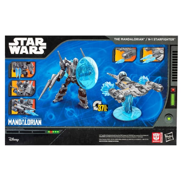 Transformers Star Wars The Mandalorian N-1 Starfighter multifärg
