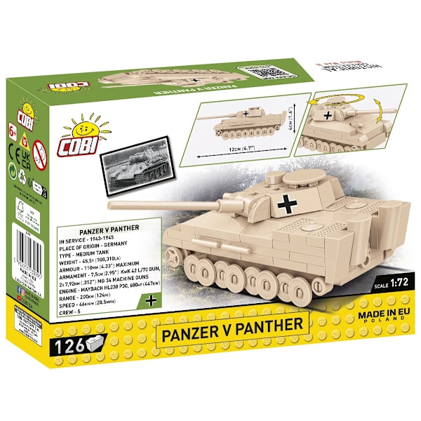 Cobi Panzer V Panther 1:72 3099 multifärg